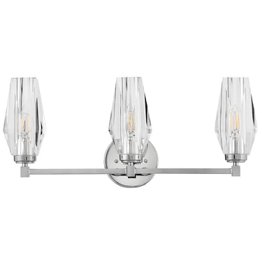 Hinkley Ana Medium Three Light Vanity Wall Sconce in Polished Nickel Finish Alternative Image 6