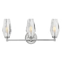Hinkley Ana Medium Three Light Vanity Wall Sconce in Polished Nickel Finish 