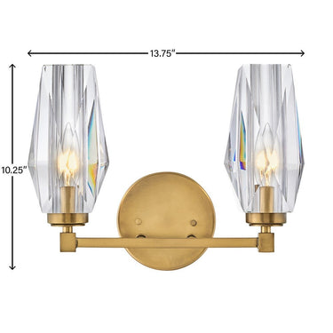 Hinkley Ana Small Two Light Vanity Wall Sconce Alternative Image 7