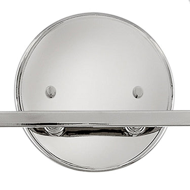 Hinkley Ana Small Two Light Vanity Wall Sconce in Polished Nickel Finish Alternative Image 3