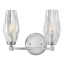 Hinkley Ana Small Two Light Vanity Wall Sconce in Polished Nickel Finish Alternative Image 5