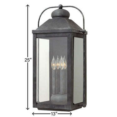 Hinkley Anchorage LED Outdoor Large Wall Mount Lantern - Alternative Image 1858DZ-LL Alternative Image 3