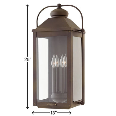 Hinkley Anchorage Outdoor Large Wall Mount Lantern - HL1858 Alternative Image 4