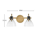Hinkley Argo Small Two Light Vanity Wall Sconce Alternative Image 1