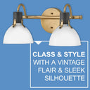 Hinkley Argo Small Two Light Vanity Wall Sconce Alternative Image 5