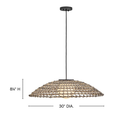 Hinkley Arlen Outdoor Large Hanging Pendant - Alternative Image 10395BK Alternative Image 1