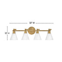 Hinkley Arti Large Adjustable Four Light Vanity Wall Sconce Alternative Image 8