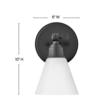Hinkley Arti Medium Adjustable Single Light Vanity Wall Sconce Alternative Image 1