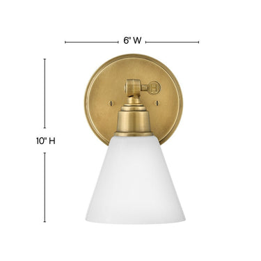 Hinkley Arti Medium Adjustable Single Light Vanity Wall Sconce Alternative Image 9