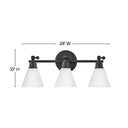 Hinkley Arti Medium Adjustable Three Light Vanity Wall Sconce Alternative Image 1