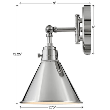 Hinkley Arti Medium Swing Arm Single Light Sconce Alternative Image 11