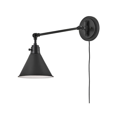 Hinkley Arti Medium Swing Arm Single Light Sconce - Alternative Image 3690BK Alternative Image 2