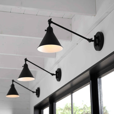 Hinkley Arti Medium Swing Arm Single Light Sconce - Alternative Image 3690BK Alternative Image 7