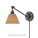 Hinkley Arti Medium Swing Arm Single Light Sconce - Alternative Image 3690BK-NAT Alternative Image 3