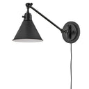 Hinkley Arti Medium Swing Arm Single Light Sconce - 3690BK 