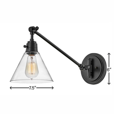 Hinkley Arti Medium Swing Arm Single Light Sconce - HL3690 Alternative Image 1