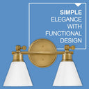 Hinkley Arti Small Adjustable Two Light Vanity Wall Sconce Alternative Image 14