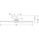 Hinkley Artiste 72" LED Smart Fan Alternate Image-17