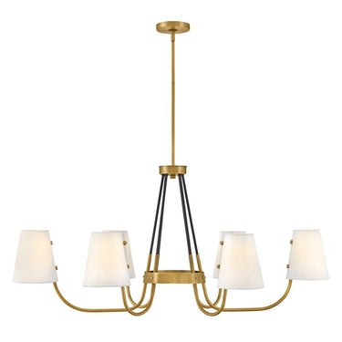 Hinkley Aston Medium Six Light Linear Chandelier 