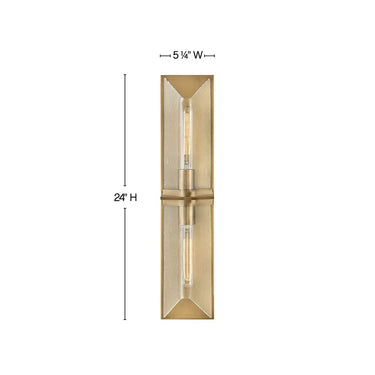 Hinkley Astoria Large Two Light Vanity Wall Sconce Alternative Image 1