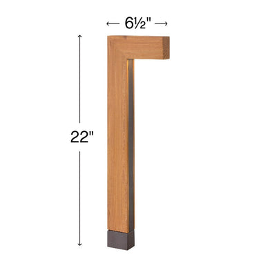 Hinkley Atlantis Alternative Image 12V Large LED Path Light in Cedar Finish Alternative Image 1