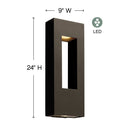Hinkley Atlantis Outdoor Large Wall Mount Lantern Alternative Image 1