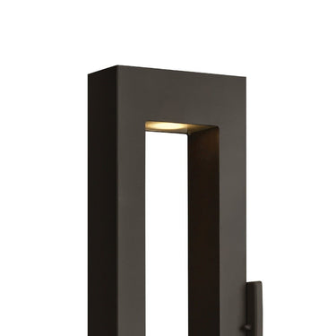 Hinkley Atlantis Outdoor Large Wall Mount Lantern in Satin Black Finish Alternative Image 1