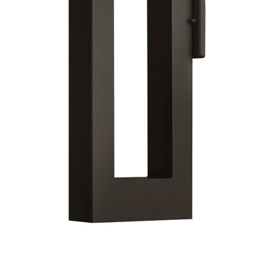 Hinkley Atlantis Outdoor Large Wall Mount Lantern in Satin Black Finish Alternative Image 2