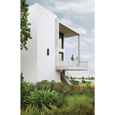 Hinkley Atlantis Outdoor Large Wall Mount Lantern in Satin Black Finish Alternative Image 4
