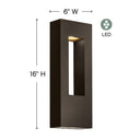 Hinkley Atlantis Outdoor Medium Wall Mount Lantern - HL1648 Alternative Image 1