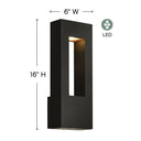 Hinkley Atlantis Outdoor Medium Wall Mount Lantern - HL1648 Alternative Image 6
