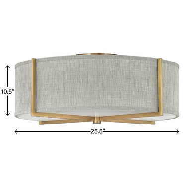 Hinkley Axis Heathered Gray Large Semi-flush Mount Alternative Image 7