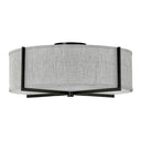 Hinkley Axis Heathered Gray Large Semi-flush Mount 