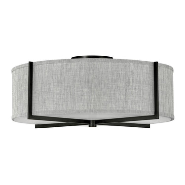 Hinkley Axis Heathered Gray Large Semi-flush Mount 