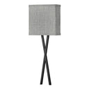 Hinkley Axis Heathered Gray Large Single Light Sconce 