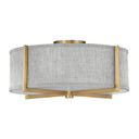 Hinkley Axis Heathered Gray Medium Semi-flush Mount Alternative Image 1