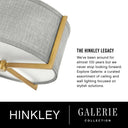 Hinkley Axis Heathered Gray Medium Semi-flush Mount Alternative Image 7