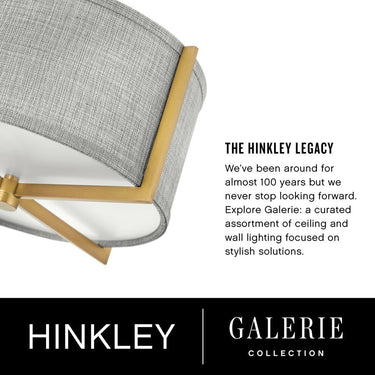 Hinkley Axis Heathered Gray Medium Semi-flush Mount Alternative Image 7