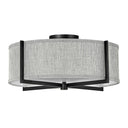 Hinkley Axis Heathered Gray Medium Semi-flush Mount 