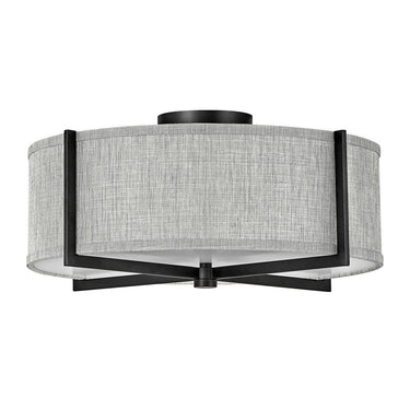 Hinkley Axis Heathered Gray Medium Semi-flush Mount 