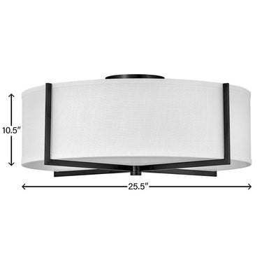 Hinkley Axis Off White Large Semi-flush Mount Alternative Image 1