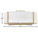 Hinkley Axis Off White Large Semi-flush Mount Alternative Image 3