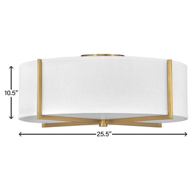 Hinkley Axis Off White Large Semi-flush Mount Alternative Image 3
