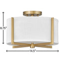 Hinkley Axis Off White Medium Semi-Flush Mount - HL41706 Alternative Image 5