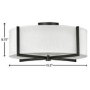 Hinkley Axis Off White Medium Semi-flush Mount - HL41708 Alternative Image 1