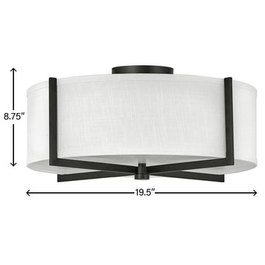 Hinkley Axis Off White Medium Semi-flush Mount - HL41708 Alternative Image 1
