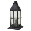 Hinkley Bingham 12V LED Outdoor Large Pier Mount Lantern in Greystone Finish 