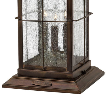 Hinkley Bingham Alternative Image 12V LED Outdoor Large Pier Mount Lantern in Sienna Finish Alternative Image 1