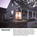 Hinkley Bingham Alternative Image 12V LED Outdoor Large Pier Mount Lantern in Sienna Finish Alternative Image 8