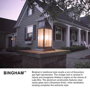 Hinkley Bingham Alternative Image 12V LED Outdoor Large Pier Mount Lantern in Sienna Finish Alternative Image 8